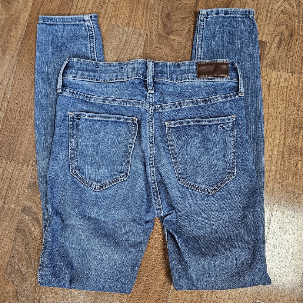 Hollister women's mid-rise super skinny soft stretch jean 25/28 - Picture 4 of 4